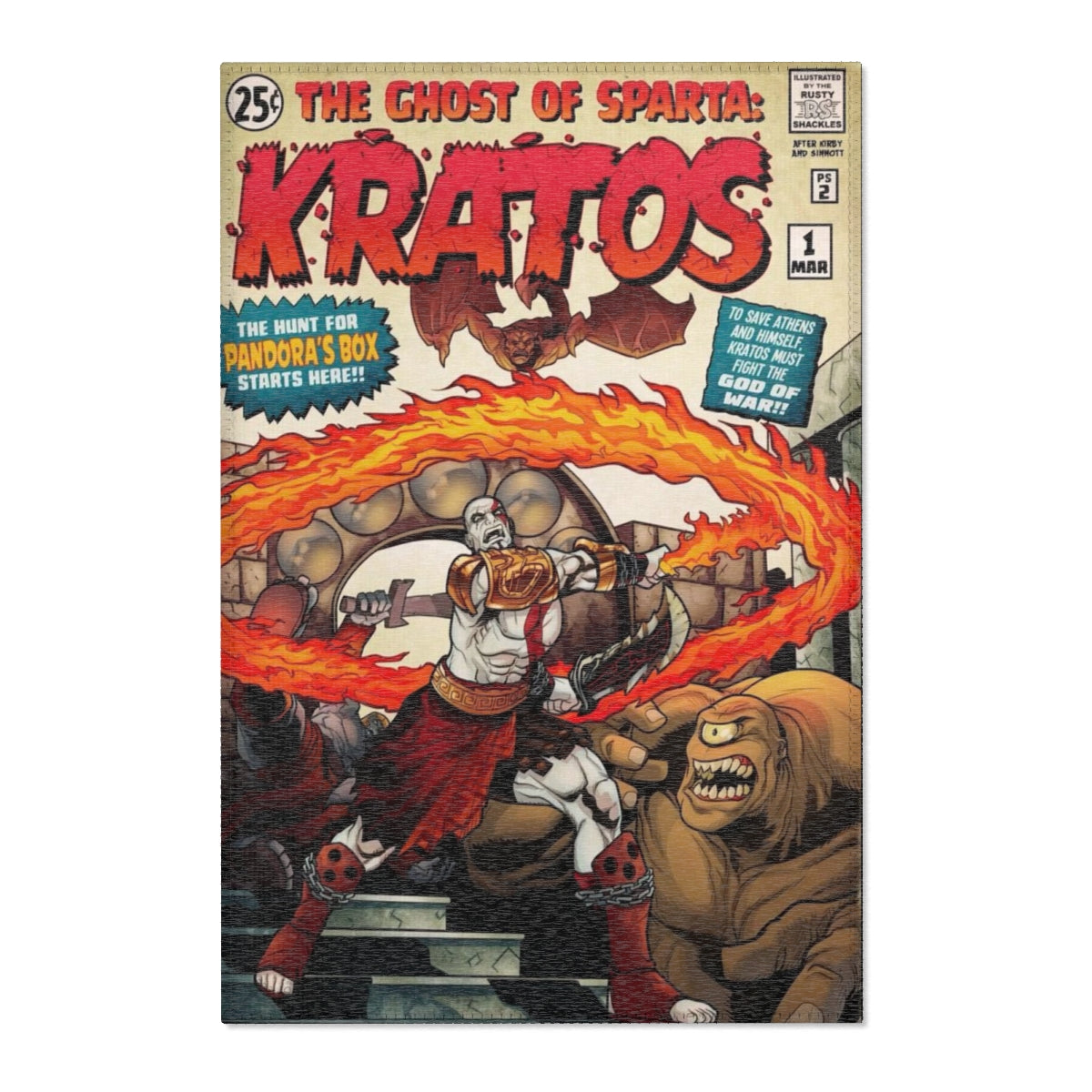 Kratos "The Ghost of Sparta" Comics Rug